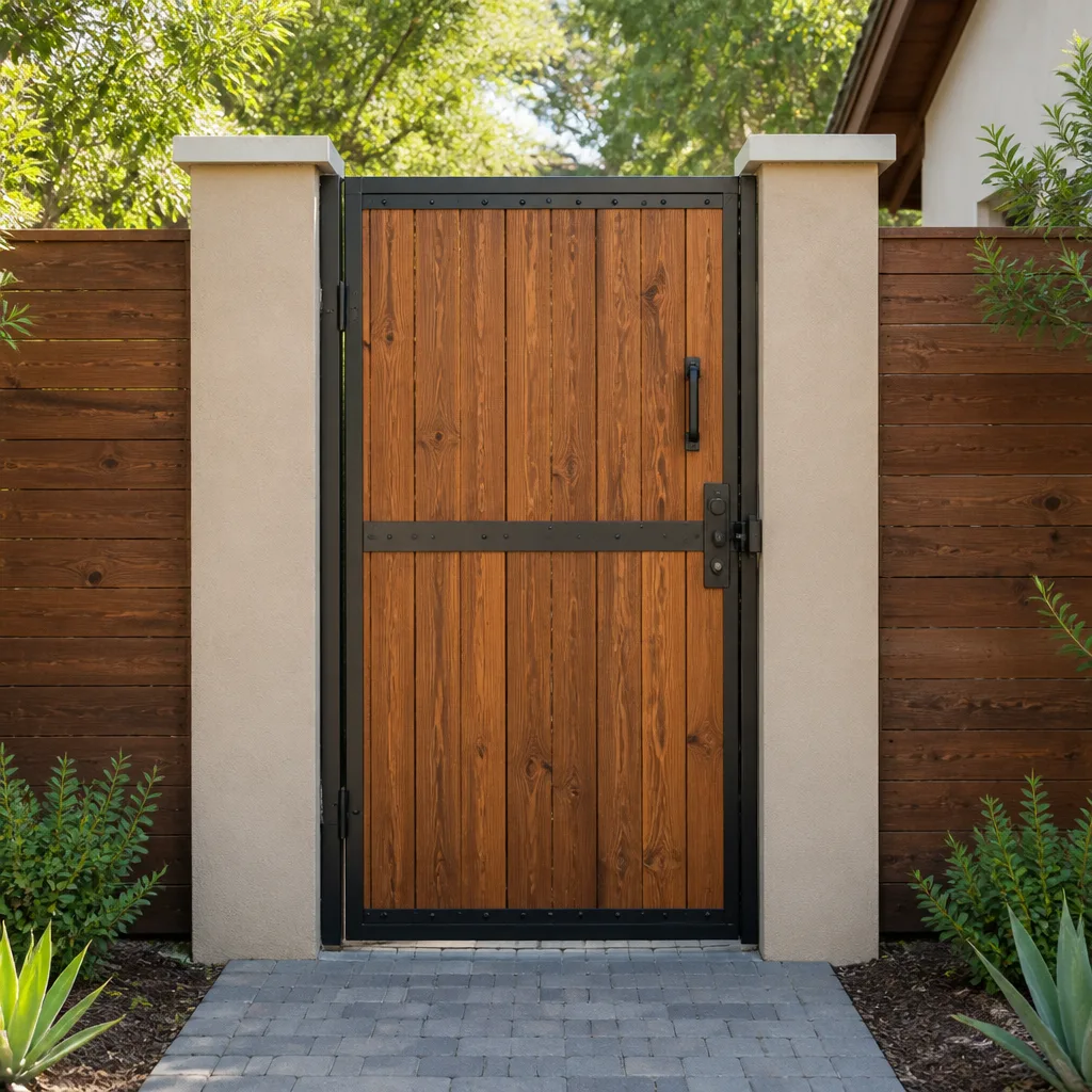 Wood & steel frame